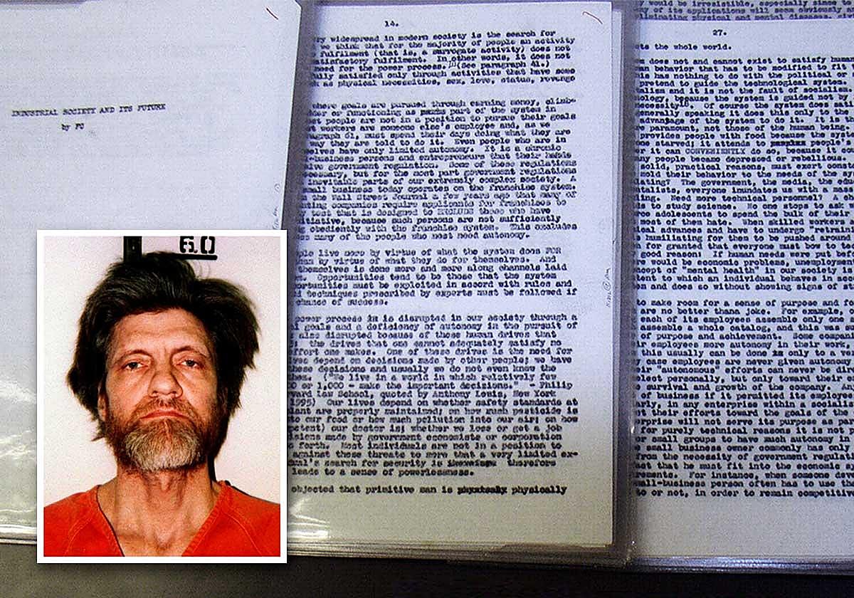 La frase que acabó con Unabomber así fue la captura del terrorista que